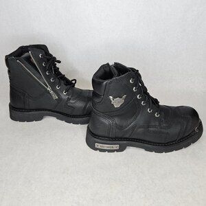 Harley Davidson Men's Black Stealth Lace Up Boots Size 9.5